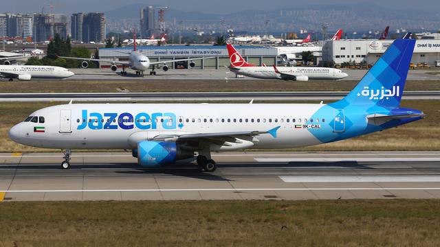 9K-CAL:Airbus A320-200:Jazeera Airways